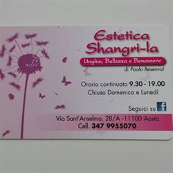 Estetica Shangri-la di Paola Besenval, Aosta orari di apertura