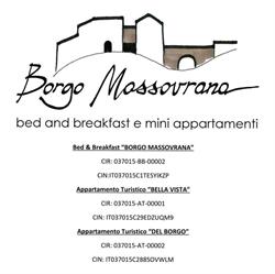 B&B Borgo Massovrana, Badi orari di apertura