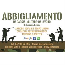 Abbigliamento da caccia - militare - da lavoro di Carmelo Celano, Messina orari di apertura
