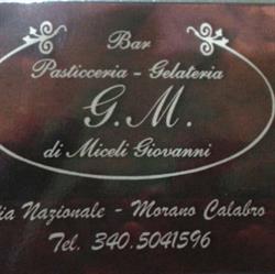 Bar Pasticceria Gelateria "GM" di Gianni Miceli, Morano Calabro orari di apertura