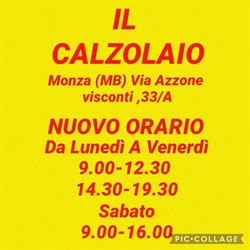 Giuseppe il Calzolaio di Monza Via Visconti 33/A, orari di apertura