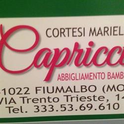 Capricci Abbigliamento bambino 0/12 - Fiumalbo, orari di apertura