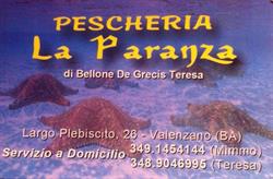 Pescheria La Paranza, Valenzano orari di apertura