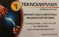 TEKNOIMPIANTI di Matteo Erminio, Jelsi orari di apertura