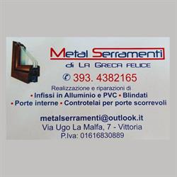 METAL SERRAMENTI di La Greca Felice, Vittoria orari di apertura
