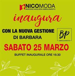Nico Moda, Borghetto orari di apertura