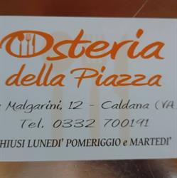 Osteria della Piazza Cocquio-Trevisago, Caldana - Orari di apertura