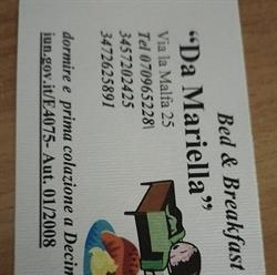 B&B Mariella, Decimoputzu orari di apertura