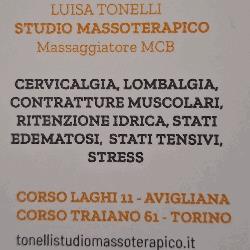 Tonelli Studio Massoterapico, Avigliana orari di apertura
