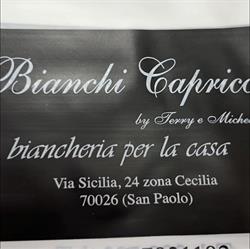 Bianchi Capricci - biancheria,intimo,neonato, Modugno orari di apertura