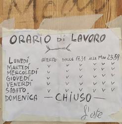 Modì, Palermo orari di apertura