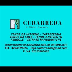 CUDARREDA DI MIRKO CUDAZZO, Ortona orari di apertura