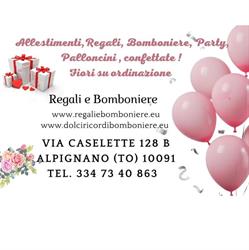 REGALI E BOMBONIERE DOLCI RICORDI, Alpignano orari di apertura