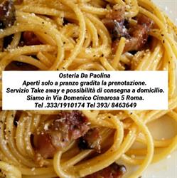 Osteria da Paolina, Roma orari di apertura