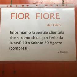 Fior Fiore Dal 1975, Roma orari di apertura
