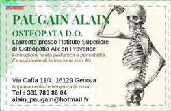 Osteopata PAUGAIN Alain, Genova orari di apertura