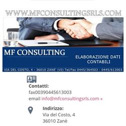 MF CONSULTING SRLS, Zanè orari di apertura