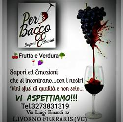 Perbacco Sapori Divini, Livorno Ferraris orari di apertura