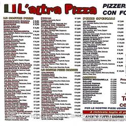 L'altra pizza, Copparo orari di apertura