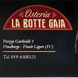 Osteria la Botte Gaia, Finale Ligure orari di apertura