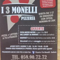 Pizzeria I Tre Monelli- Sorbara, orari di apertura