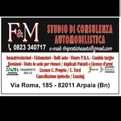 F&M Studio Di Consulenza Automobilistica, Arpaia orari di apertura