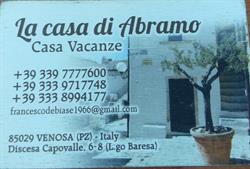 La Casa Di Abramo B&B, Venosa orari di apertura