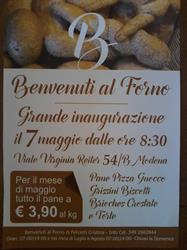 Benvenuti Al Forno, Modena orari di apertura