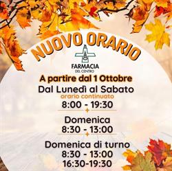 Farmacia Del Centro Dr.ssa C.Camporeale Sabaudia, orari di apertura