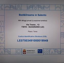 Bed&Dreams in Salento B&B Casa Vacanze, Guagnano orari di apertura