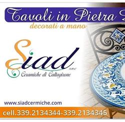 Siad -Tavoli in pietra lavica-Ceramiche di Caltagirone, orari di apertura