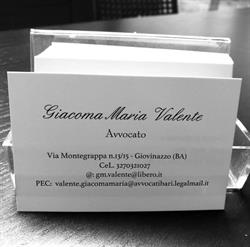 Dott.ssa Giacoma Maria Valente Studio Legale e Amministrazione Immobili, Giovinazzo orari di apertura
