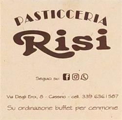 PASTICCERIA RISI di Carinci Silvio e Figli snc, Cassino orari di apertura