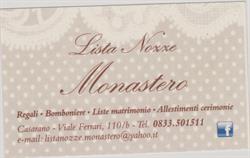 Lista Nozze Monastero, Casarano orari di apertura