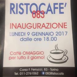 083 Ristocafè, Torino orari di apertura