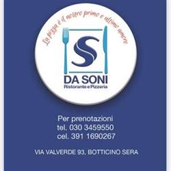 Ristorante Pizzeria DA SONI, Botticino orari di apertura