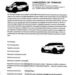 Carrozzeria De Tommaso Srl, Napoli orari di apertura