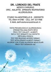 Lorenzo Del Frate Allergologia Pneumologia, Grosseto orari di apertura