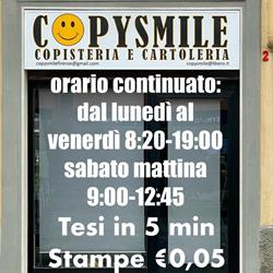 Copysmile, Firenze orari di apertura