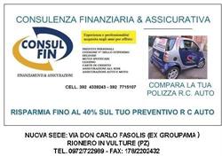 Consulfin, Rionero in Vulture orari di apertura