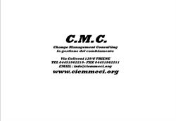CMC Change Management Consulting, Zanè orari di apertura