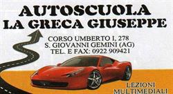 Autoscuola La Greca Giuseppe, San Giovanni Gemini orari di apertura