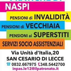 PATRONATO INPAS, San Cesario di Lecce orari di apertura