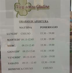Vivy Senza Glutine, Castelfranco Emilia orari di apertura