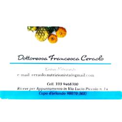 Dottoressa Francesca Ceraolo, Capo d'Orlando orari di apertura