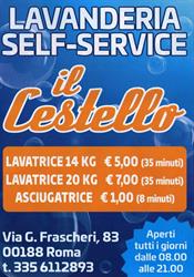Lavanderia Self-Service Il Cestello, Roma orari di apertura