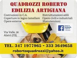 Quadrozzi Roberto - Edilizia Artigiana, Alatri orari di apertura