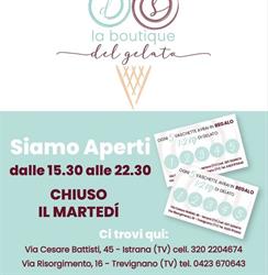 La Boutique del Gelato, Istrana orari di apertura