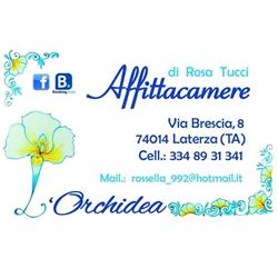 L' orchidea Affittacamere, Laterza orari di apertura