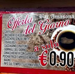 BAR Amasona, Segni orari di apertura